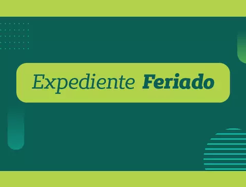 ícone feriado expediente comunicado